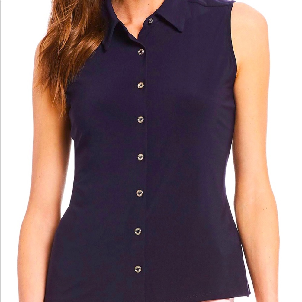 Tommy Hilfiger | Sleeveless Button Up Shirt | Size Large